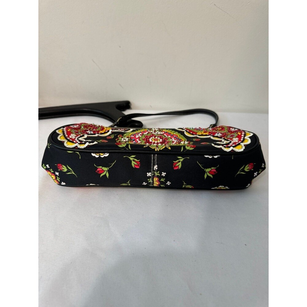 ISABELLA FIORE BEADED EMBELLISHED GEMSTONES FLORAL Handbag new - Picture 7 of 7